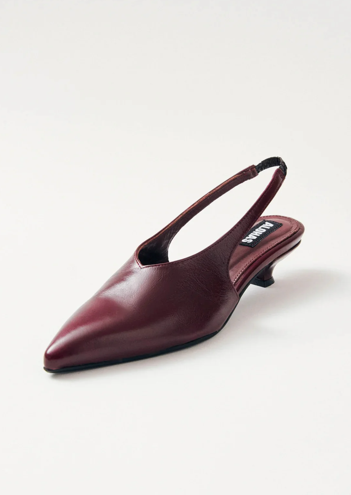 Eros Burgundy Leather Mules Sko