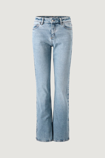 Bukser | Slit Denim Blue
