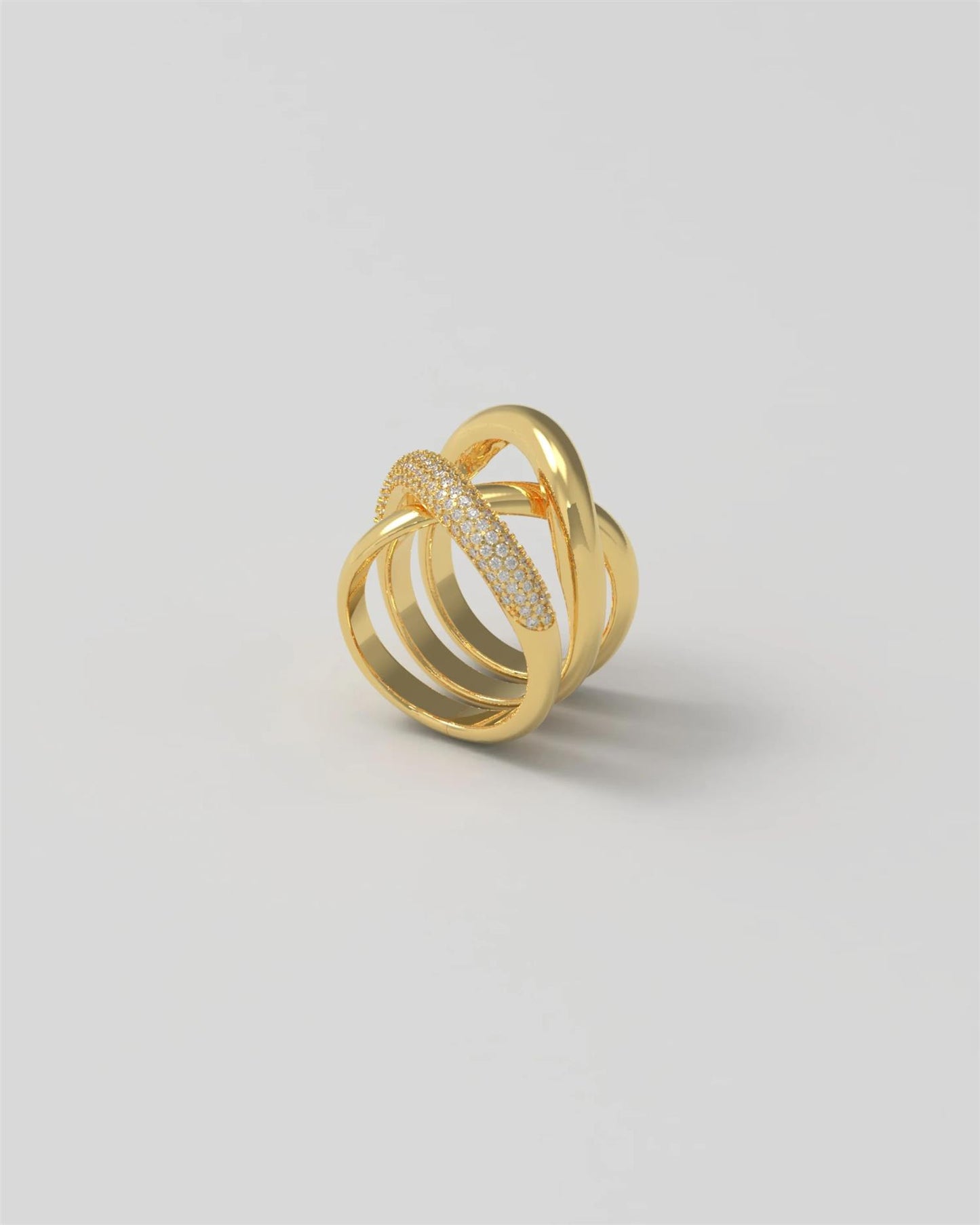 Thorn Ring Triple Diamonds Ringer