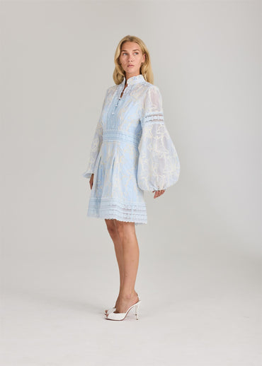 Aliah Needle Dress Arctic Blue Kjoler