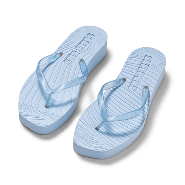 Sko | TAPERED PLATFORM - Blue Transparent