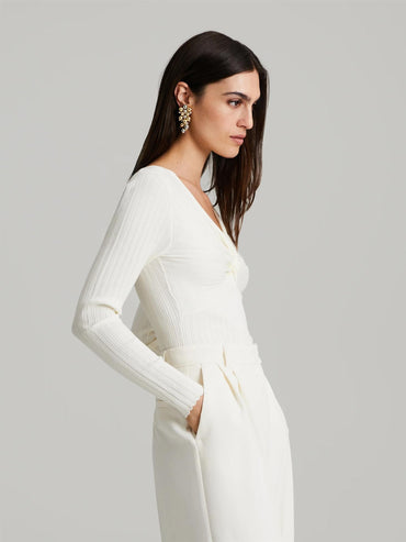 Polly Knit White