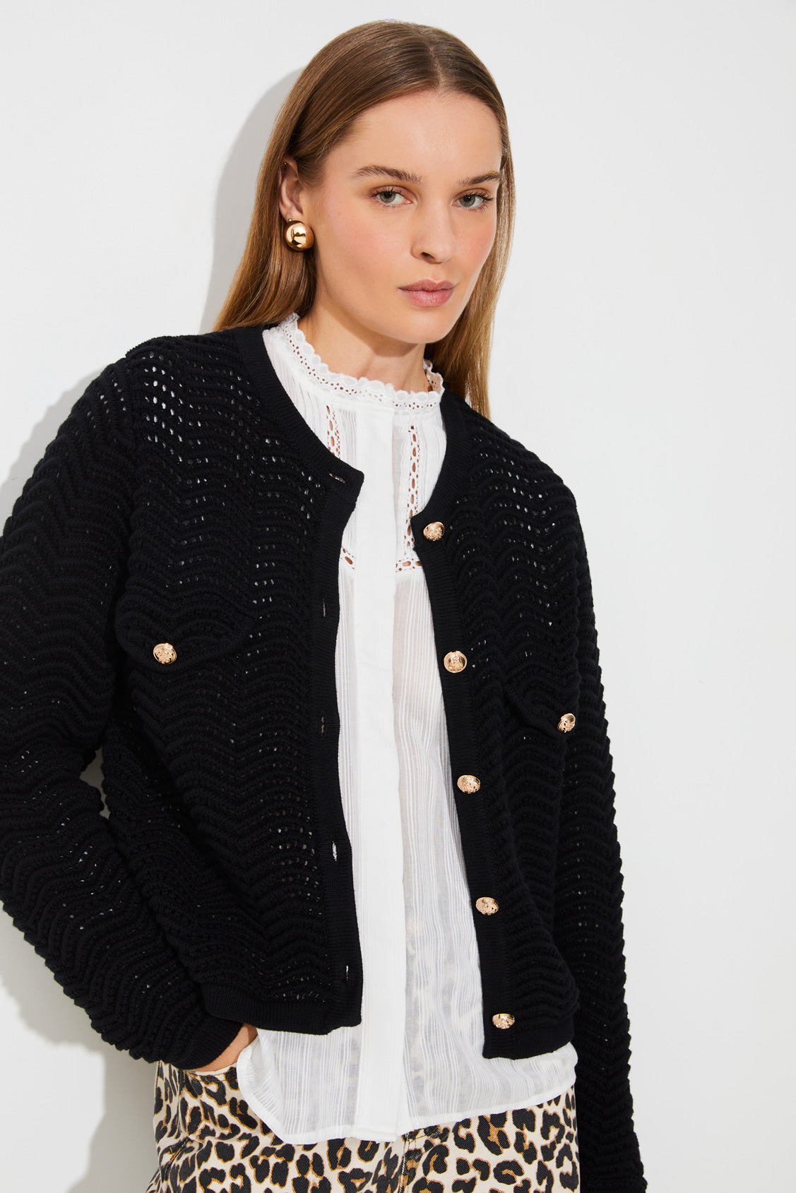 Giany Jacket Noir Cardigans