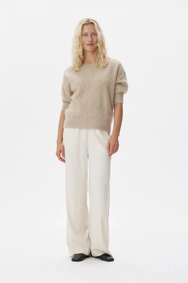 Moi Sweater Beige Melange Gensere