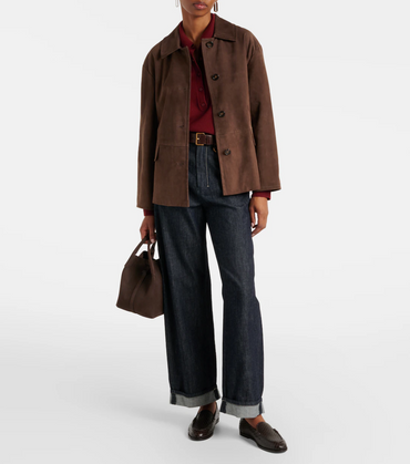 Charme Suede Jacket Brown Jakker