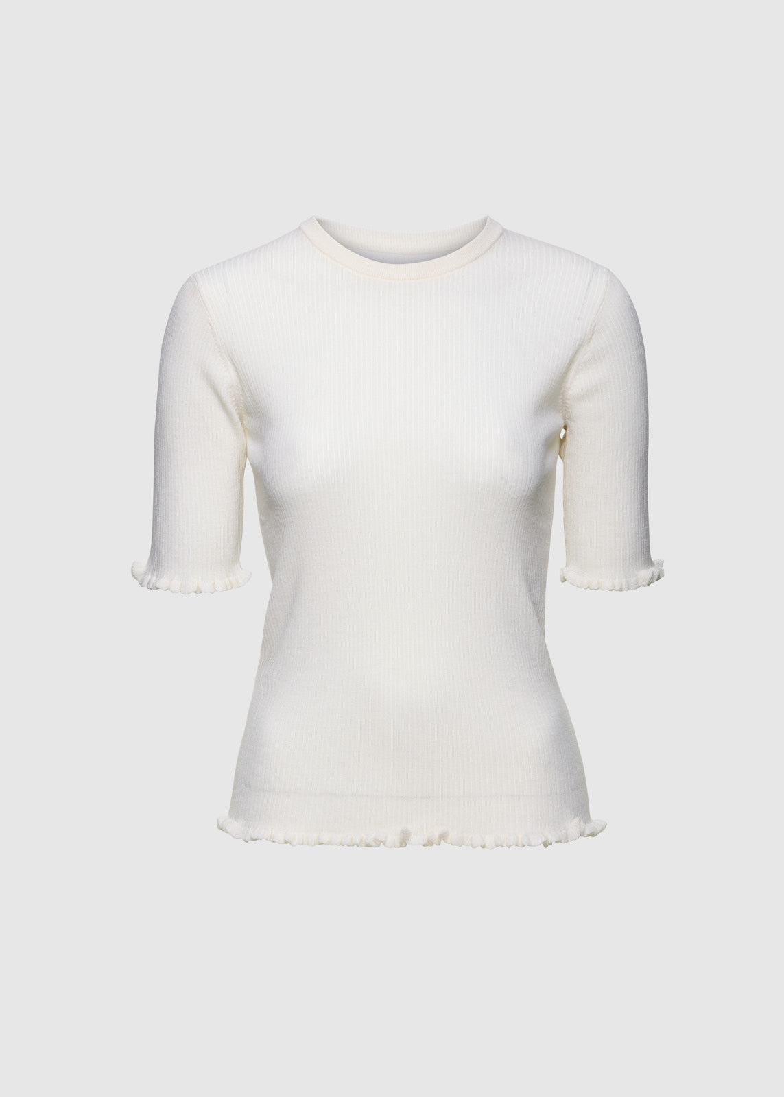 Milla Merino Knit White T-skjorter