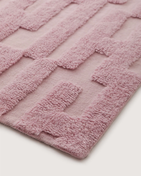 Bielke Wool Rug Pink 190x290 Tepper