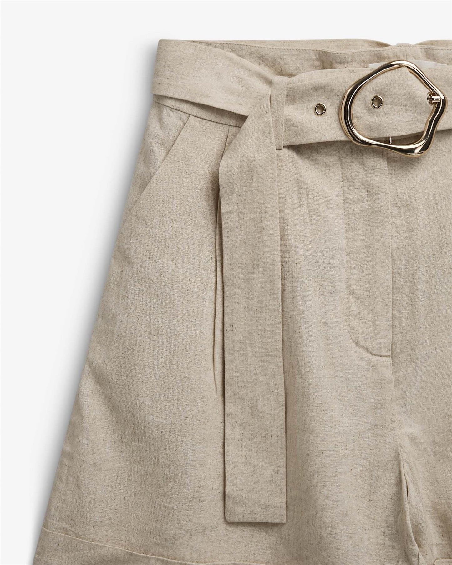 Zephyr Linen Shorts Straw Shorts