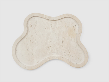 Fleur tray travertine Dekor