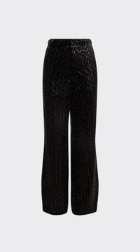 Jagger Sequin Trouser Black Bukser