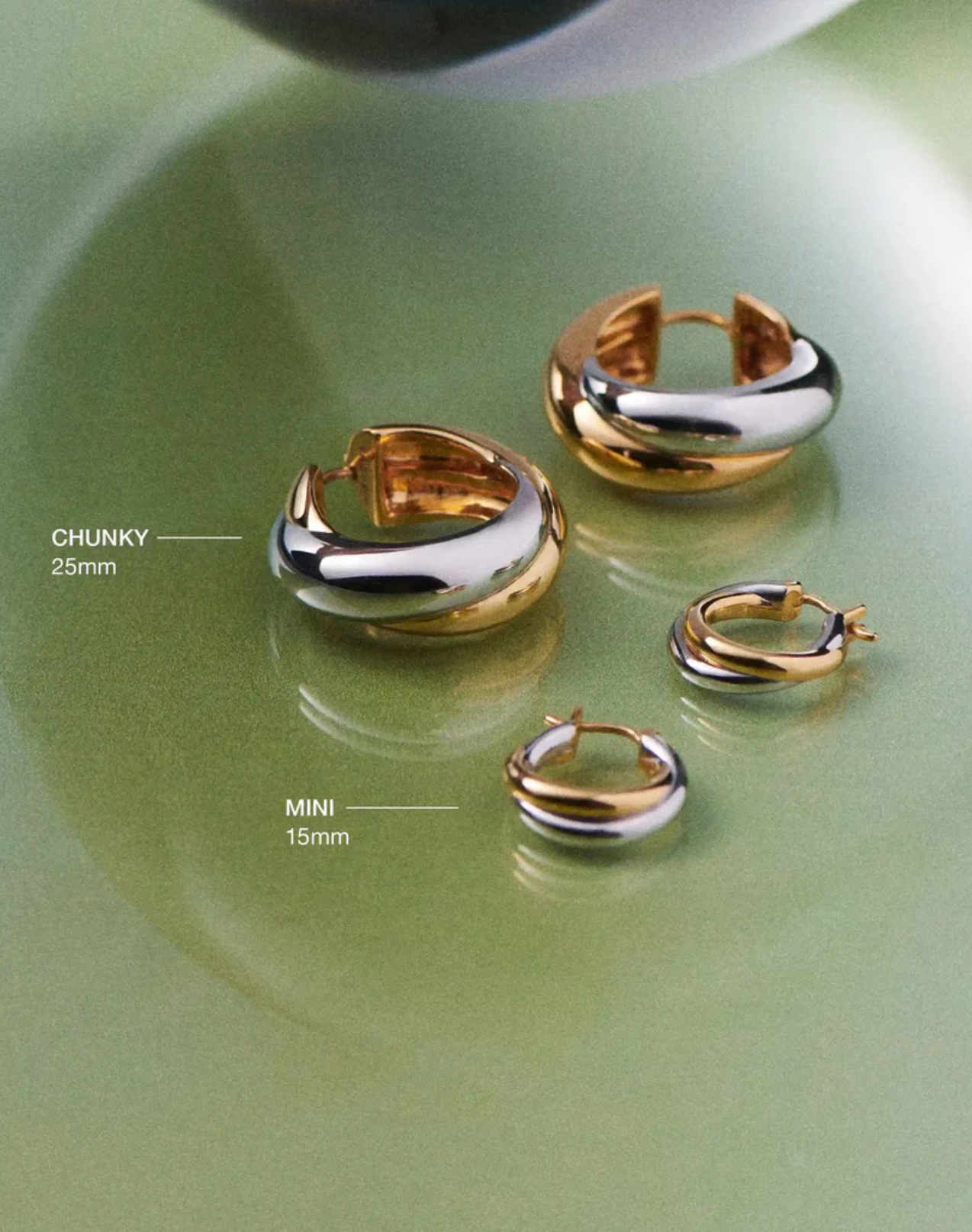 Øredobber | Lucy Williams Chunky Medium Entwine Hoop Earrings
