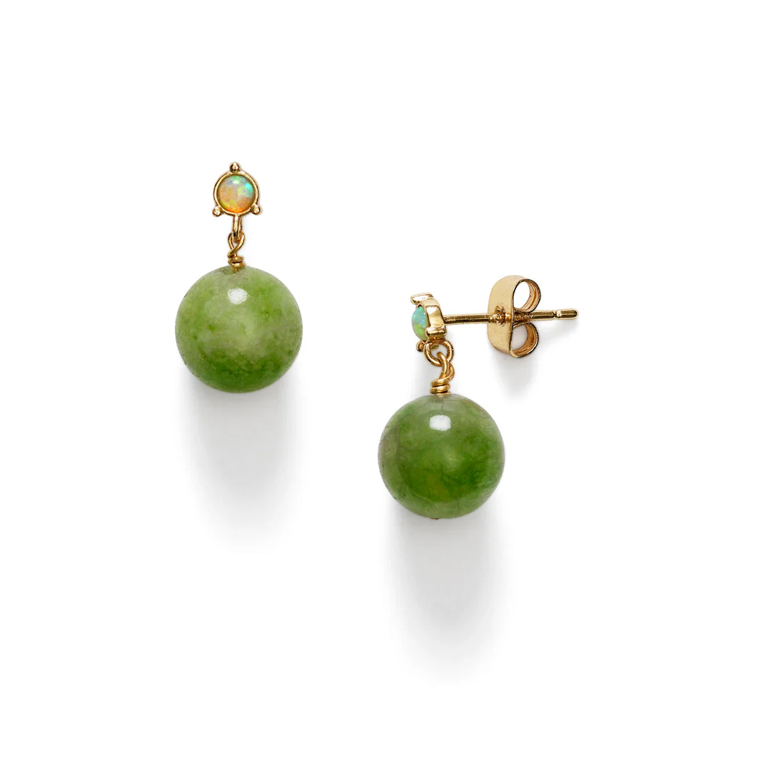 Ball Earring Sage Green Øredobber