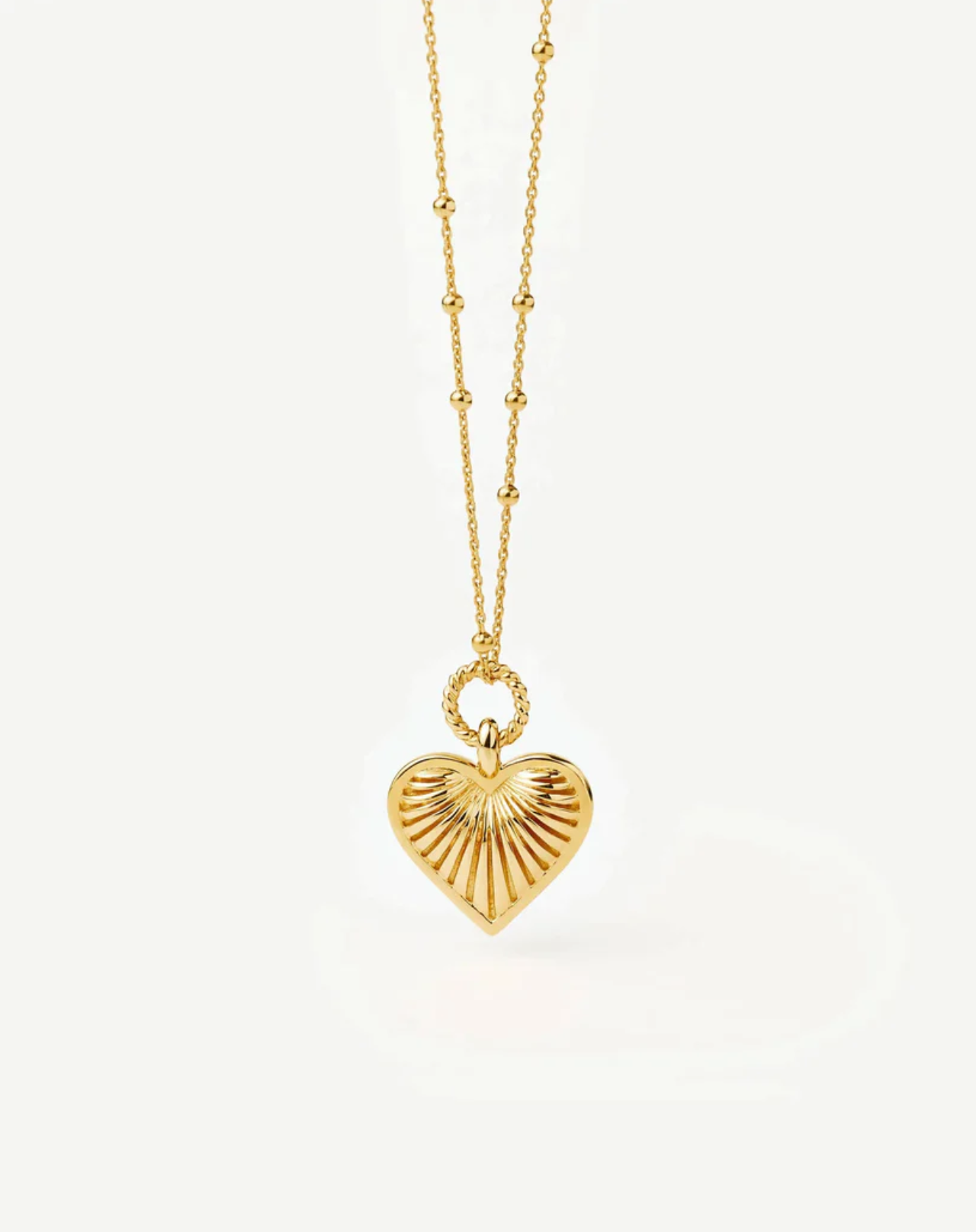Halskjeder | Ridge Heart Charm Pendant Necklace