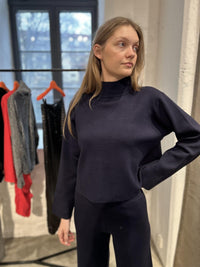 Serge Sweater Navy Gensere