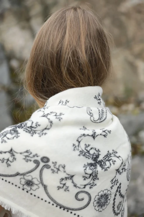 Audrey Scarf Off White Skjef