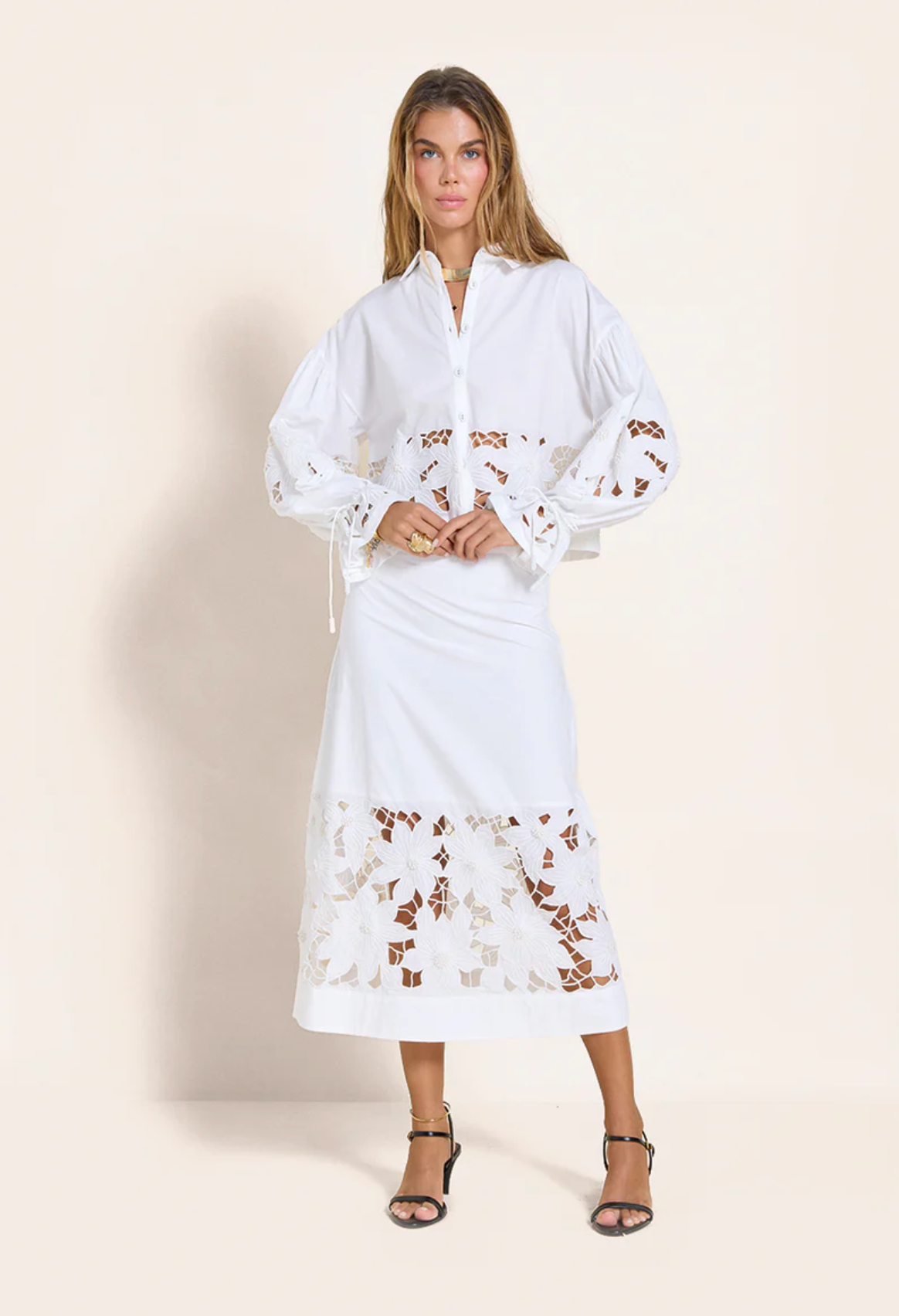 Tasmin Top Crispy White Bluser