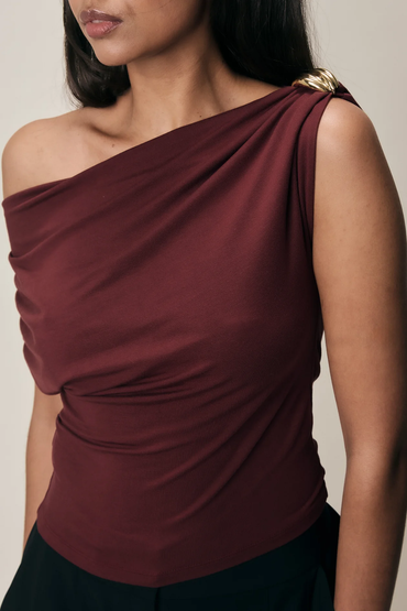 Ruta Top Pomegranate Bluser