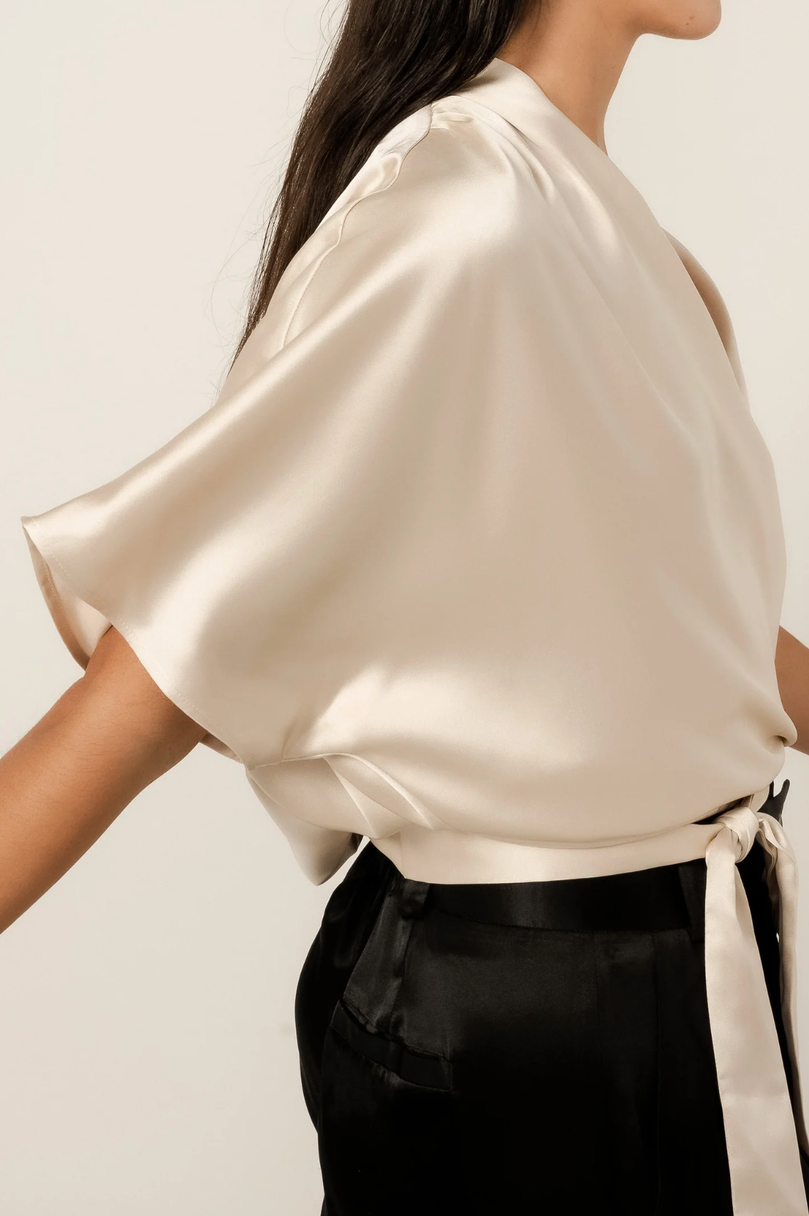 Cassia Top Champagne Bluser
