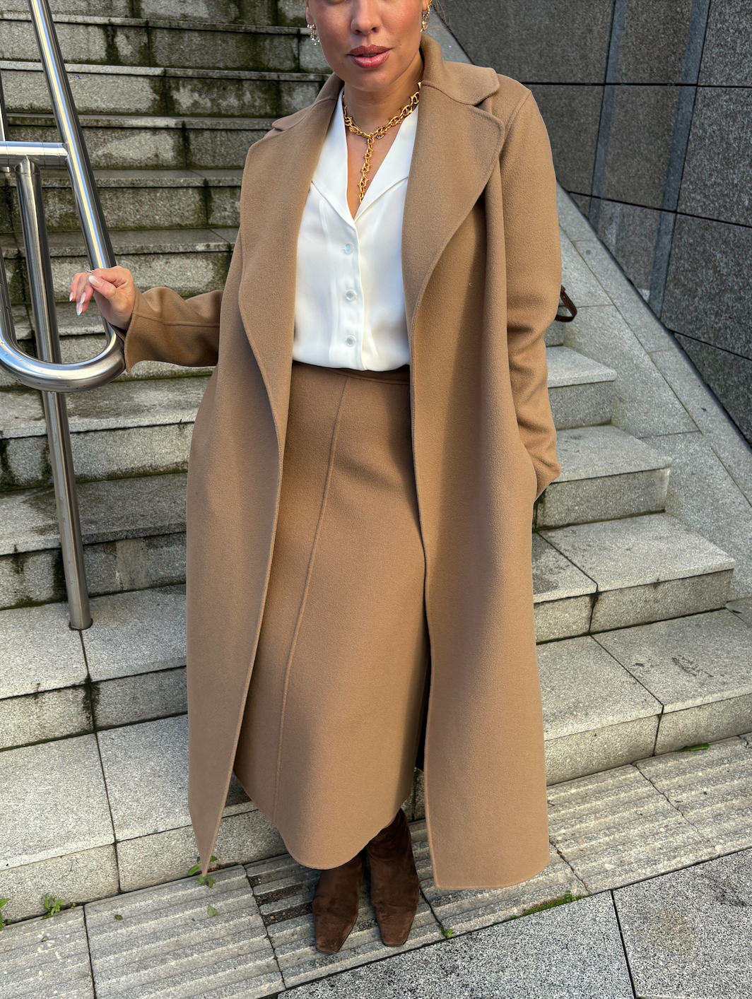 Gloria Skirt Camel Skjørt