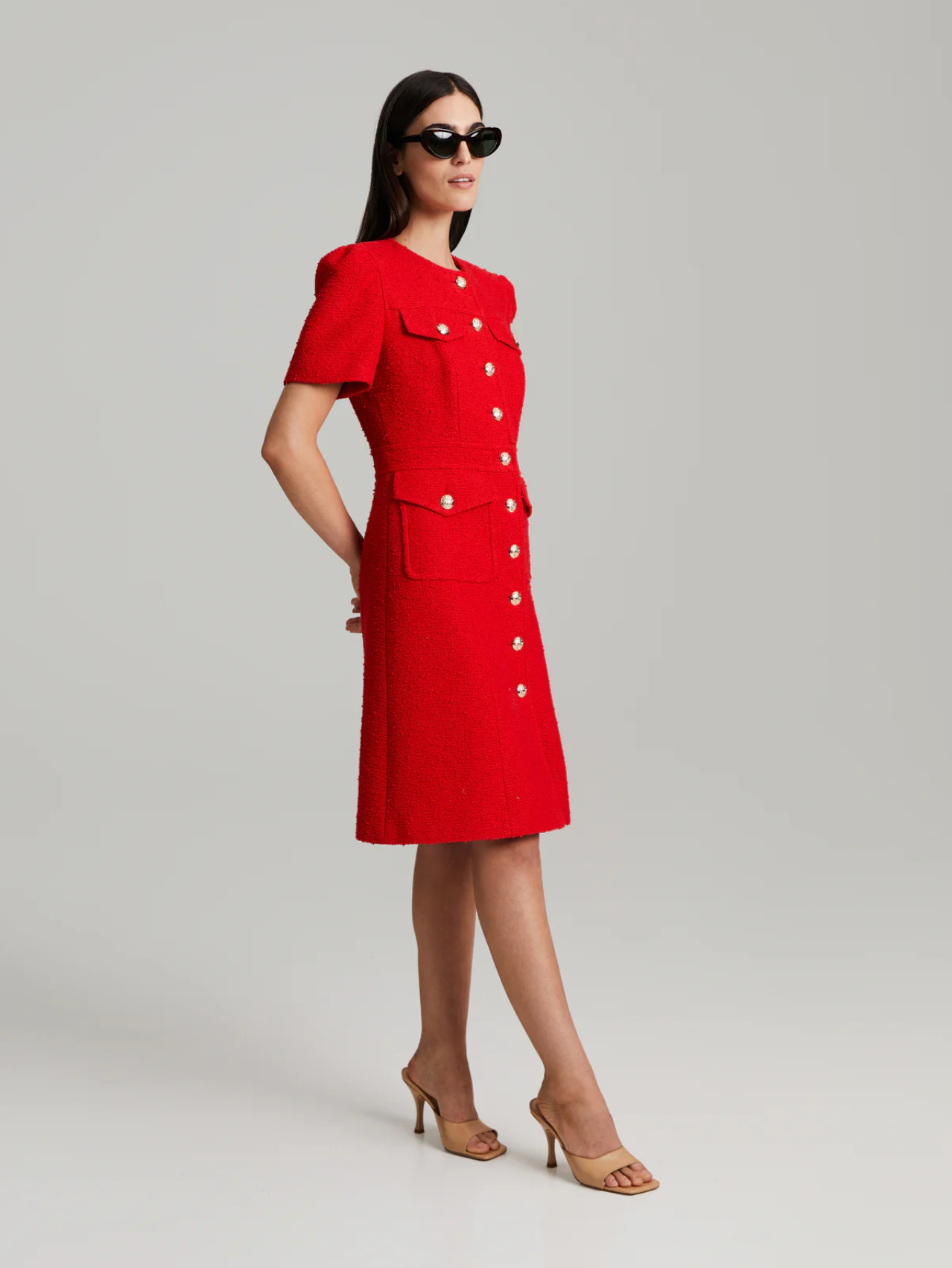 Elinor Dress Poppy Red Kjoler