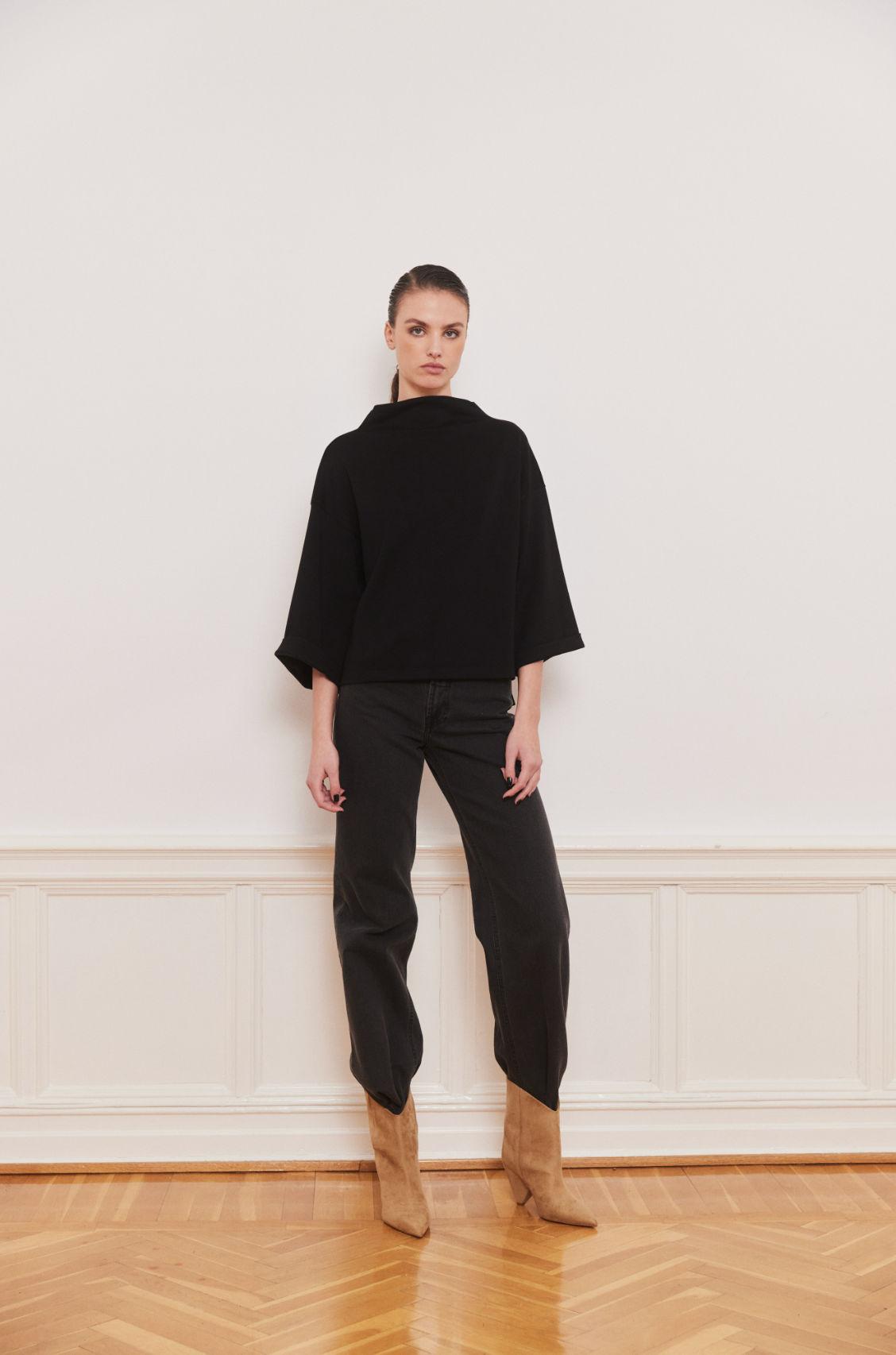 Elle Top Black Bluser