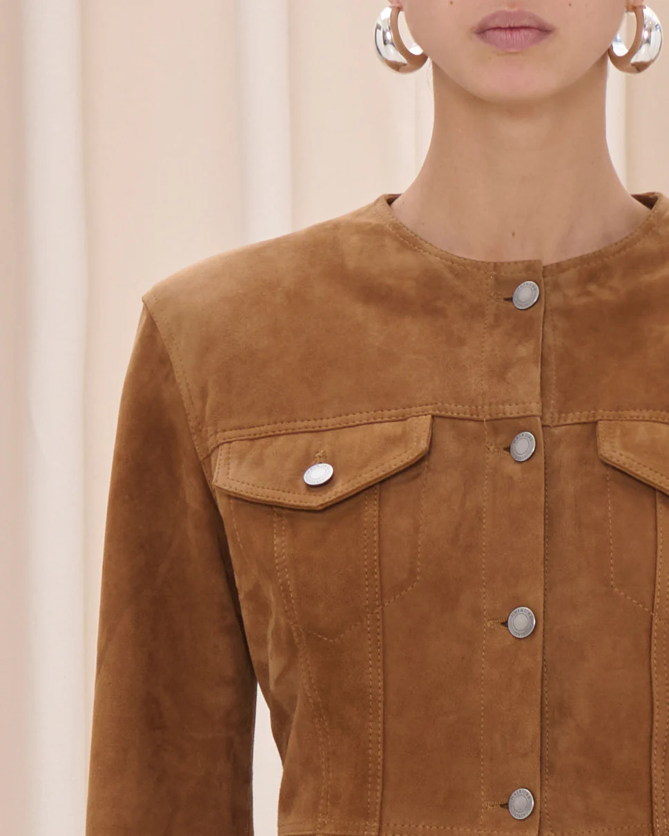 Temple Suede Jacket Chocolate Jakker