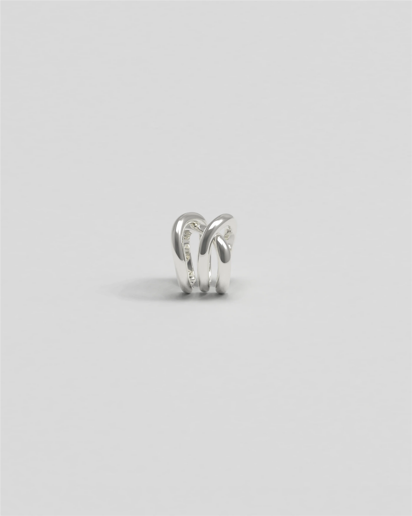 Thorn Ear Cuff Triple Silver Øredobber