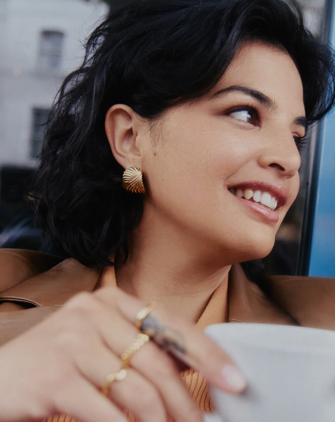 Øredobber | Ripple Oversized Stud Earrings