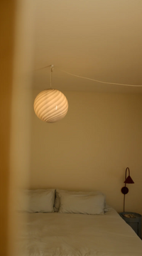 Ø40 Murano Pendel Blå Swirl Lamper