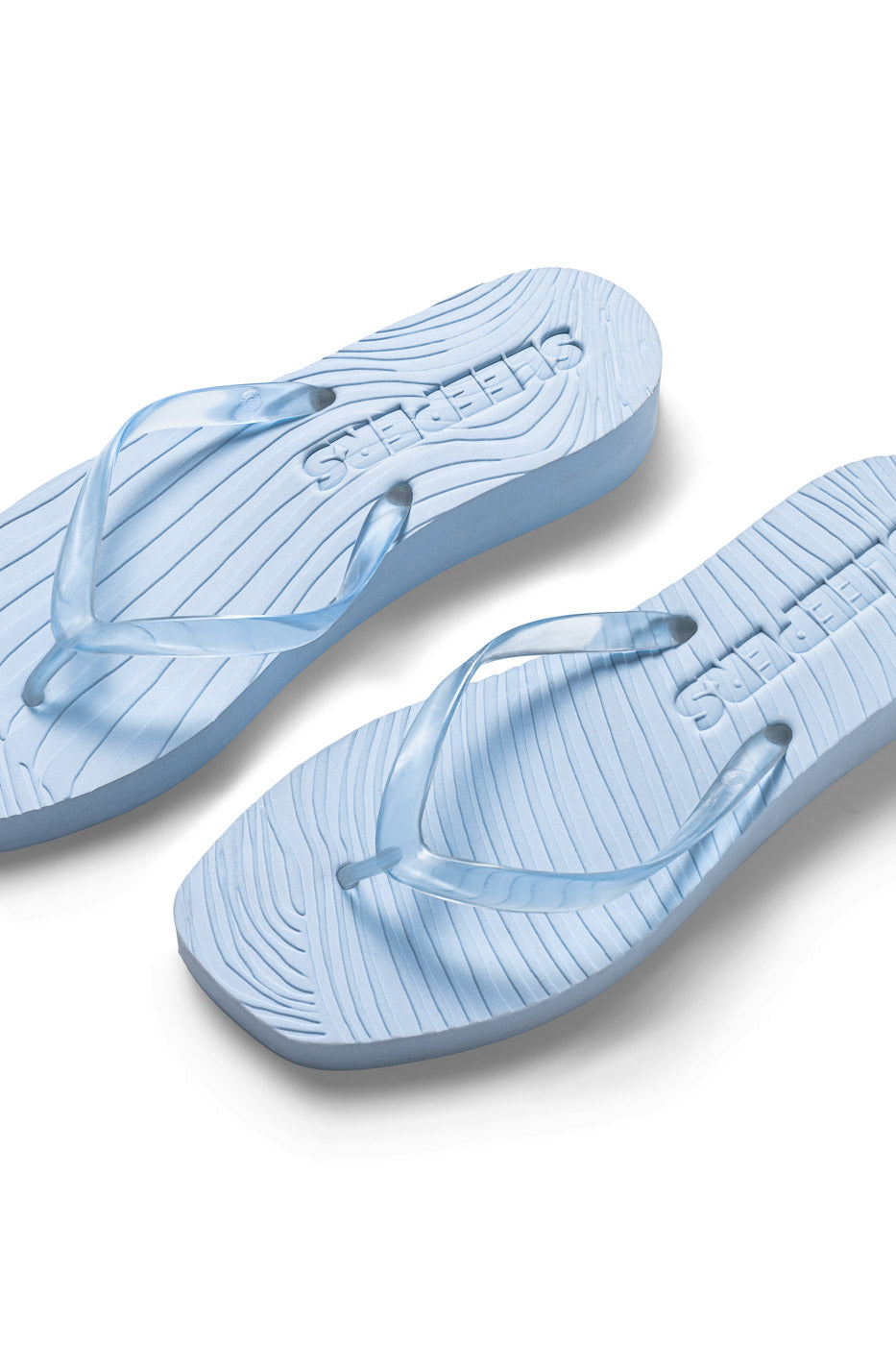 Sko | TAPERED PLATFORM - Blue Transparent