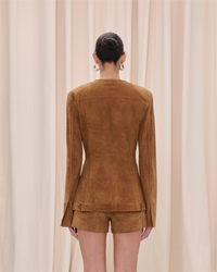 Temple Suede Jacket Chocolate Jakker