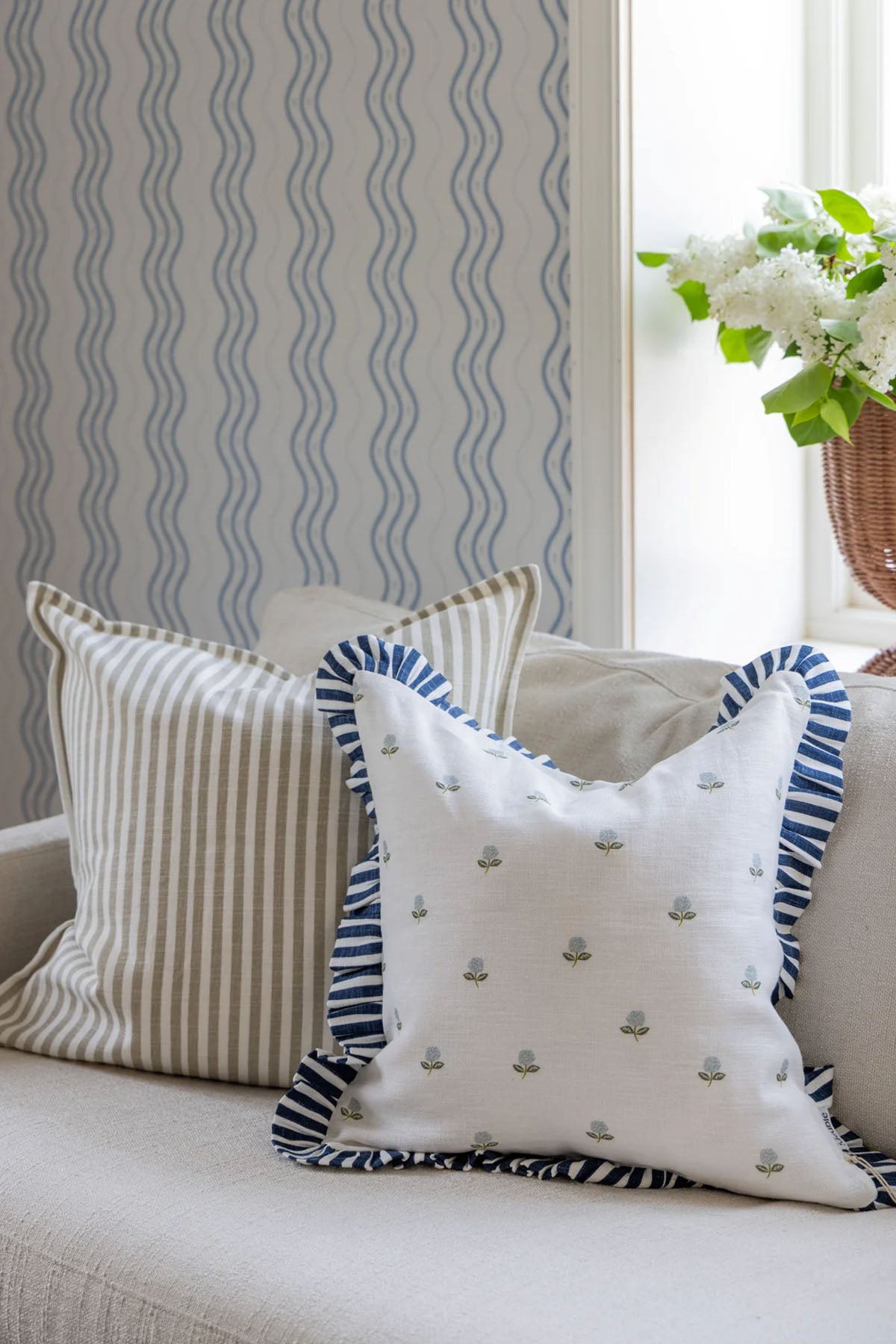 Puter | ALICE CUSHION COVER W/FRILL 50X50