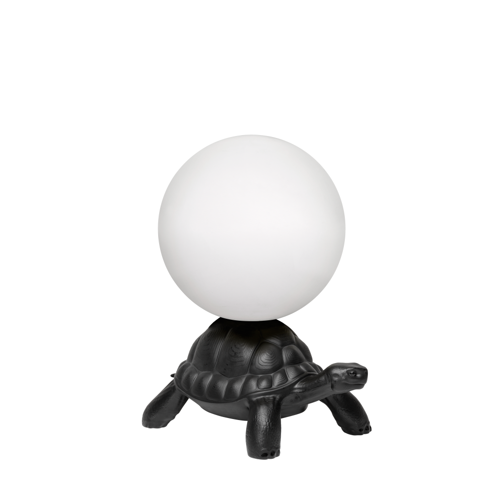 Turtle Carry Led Lampe Black Lamper