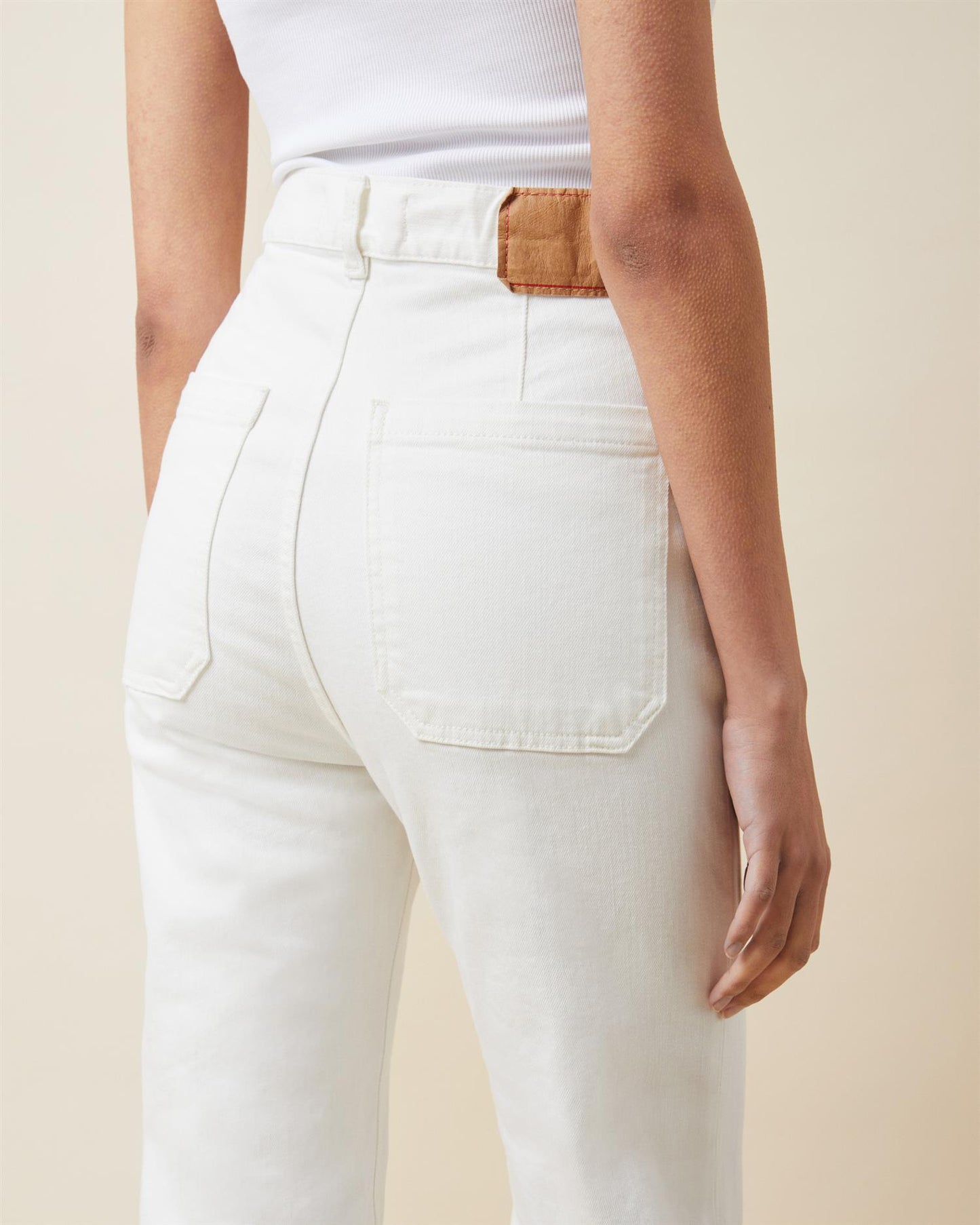 St Monica Jeans Natural White Bukser