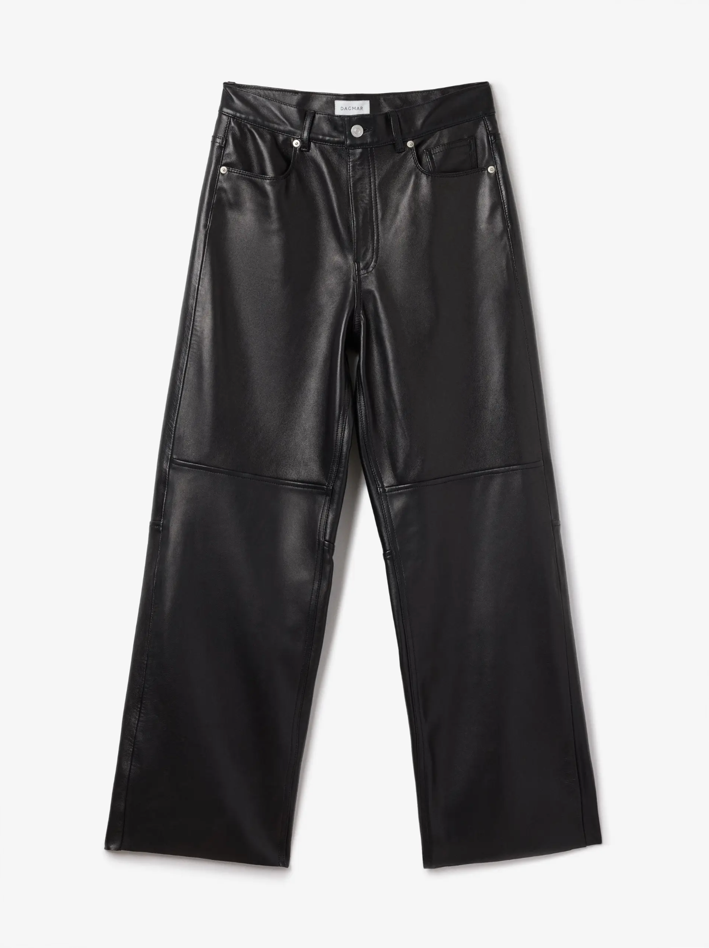 Baggy Leather 5 Pkt Black Bukser