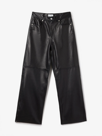 Baggy Leather 5 Pkt Black Bukser