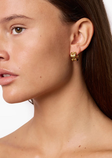 The Johanna Earrings Gold Øredobber