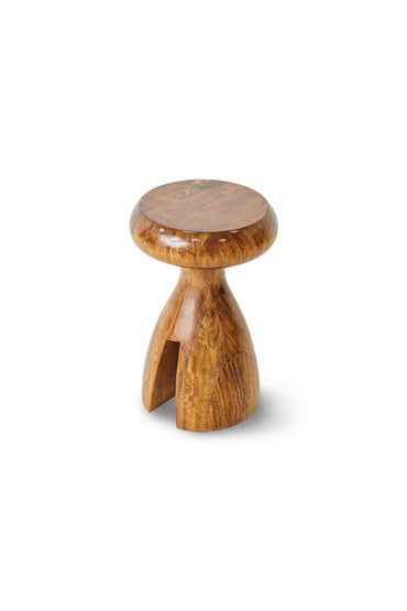 Wooden stool chestnut