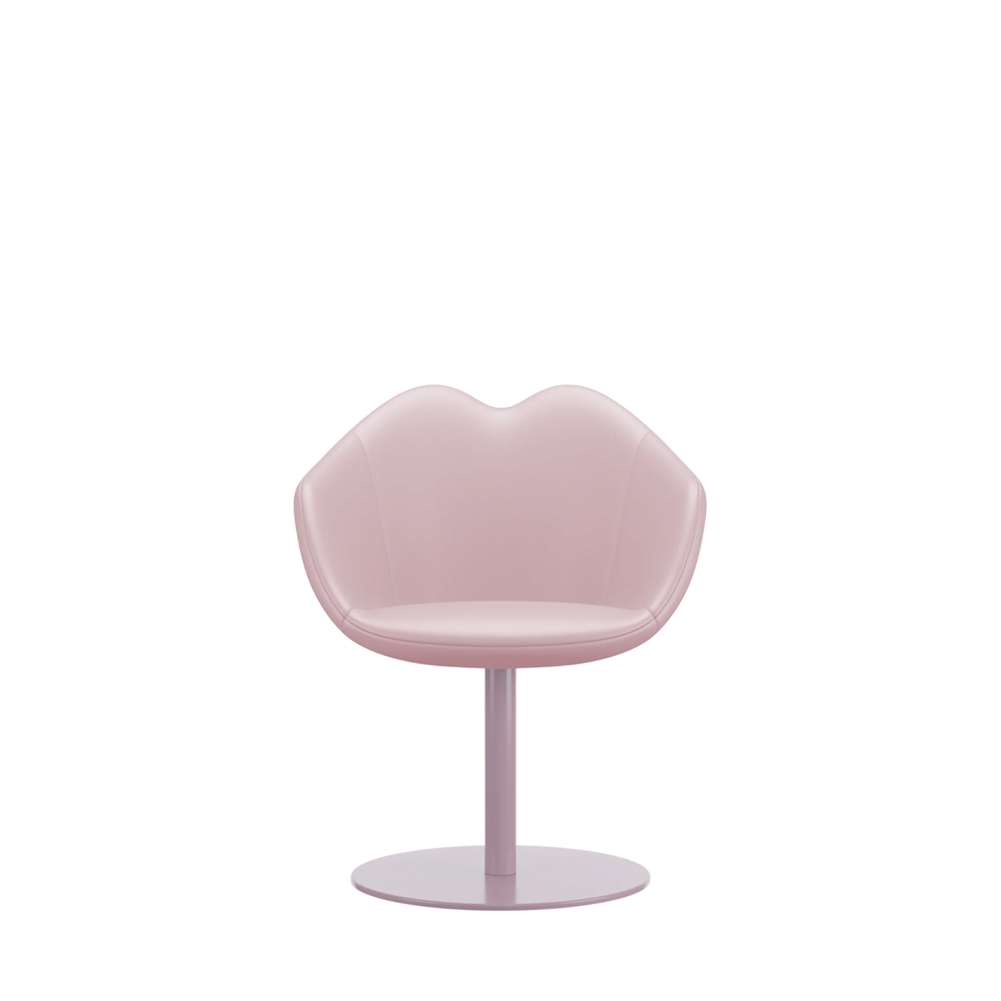 XOXO Chair Round Base Pink Leather Stoler