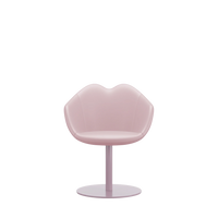 XOXO Chair Round Base Pink Leather Stoler
