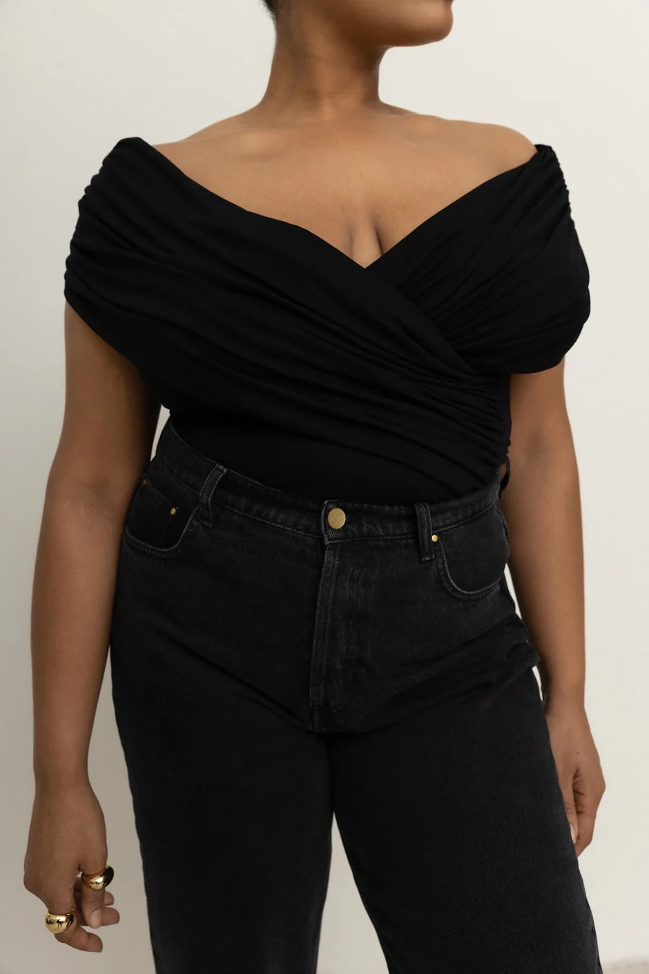 Giada Top Black Bluser