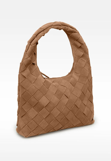 Jade Wave Shoulderbag Caramel Taupe Vesker