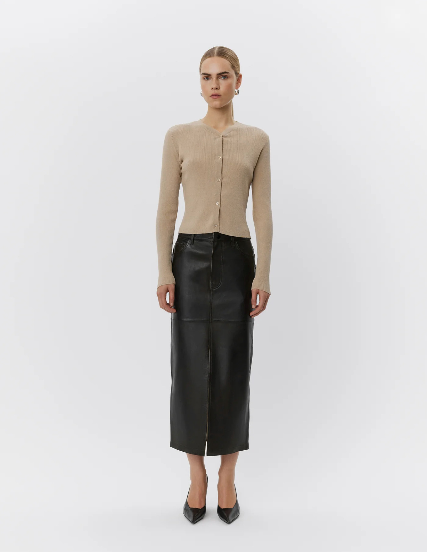 Niki - Leather Contemporary Skirt Skjørt