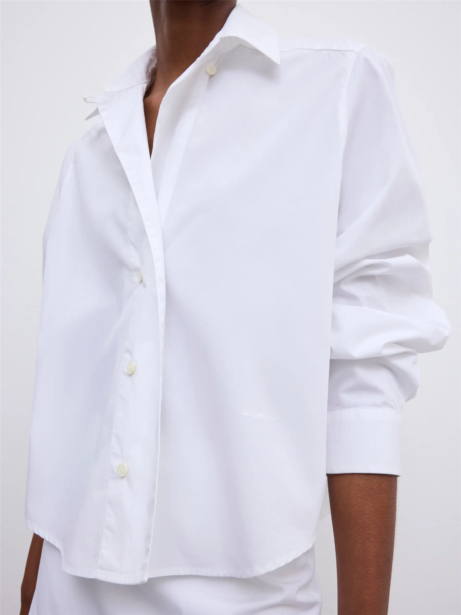 Cropped Shirt White Bluser