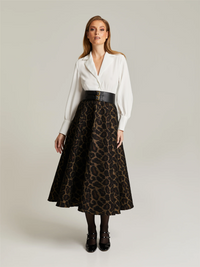 Leea Skirt Sparkly Leopard Skjørt