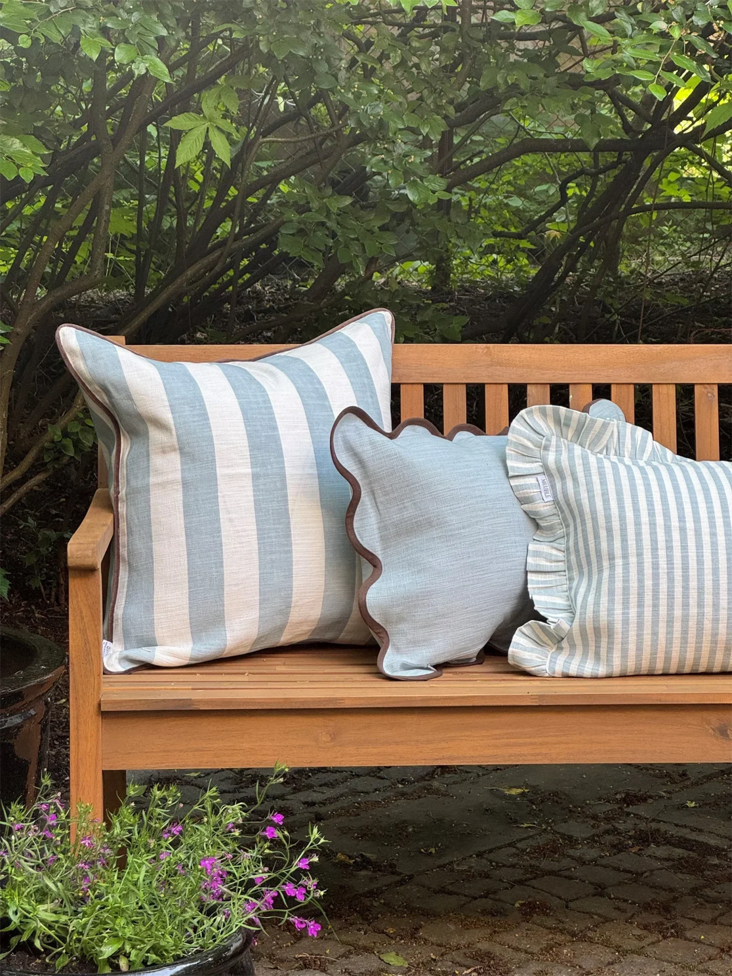 Cami Cushion Cover dusty blue Puter