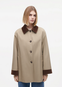 Fiora Cotton Twill Jacket Olive Jakker