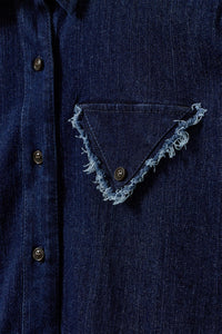 Merci Shirt Dark Denim Bluser