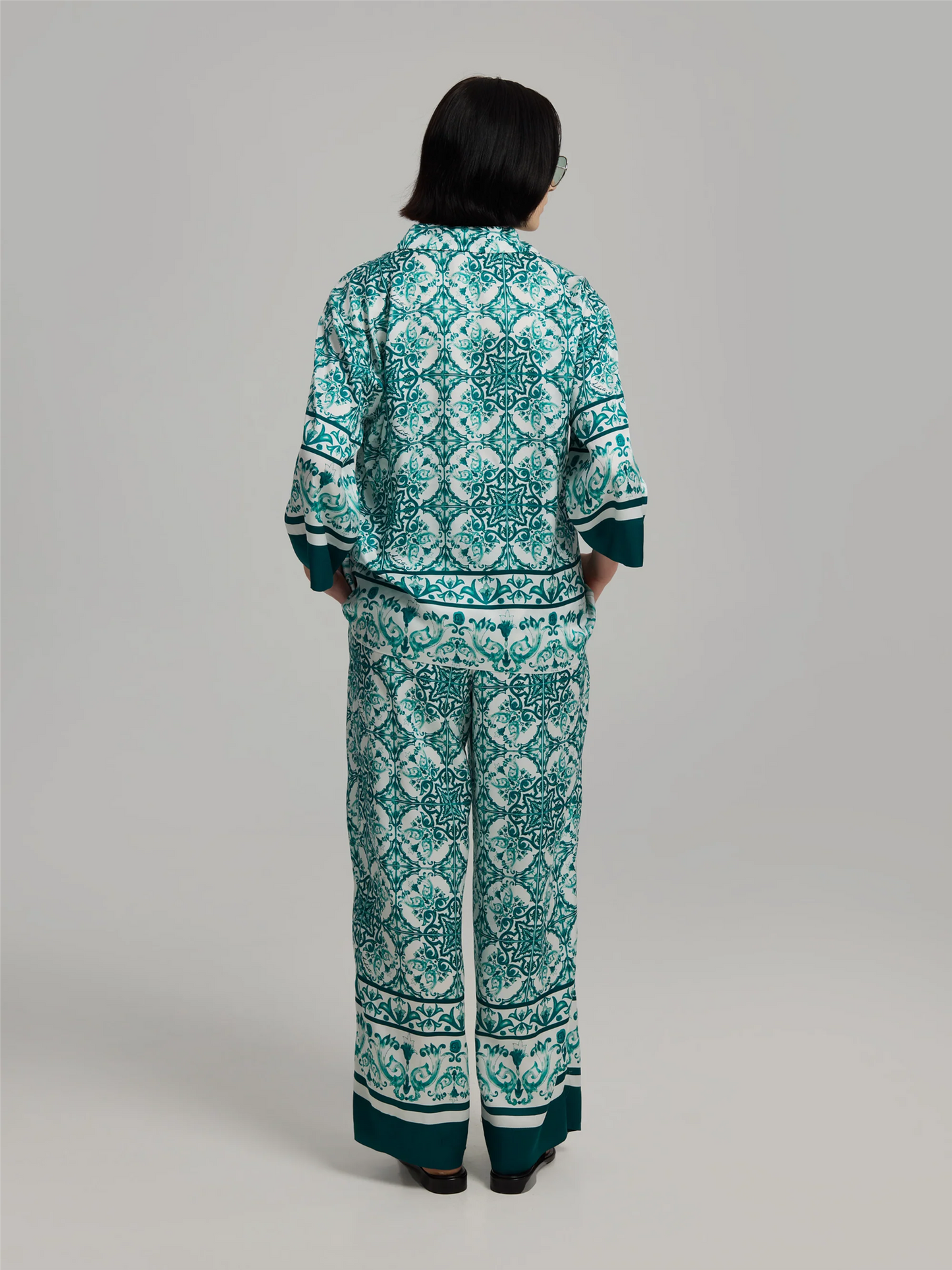 Bukser | Karie 2 Trousers Teal Majolica