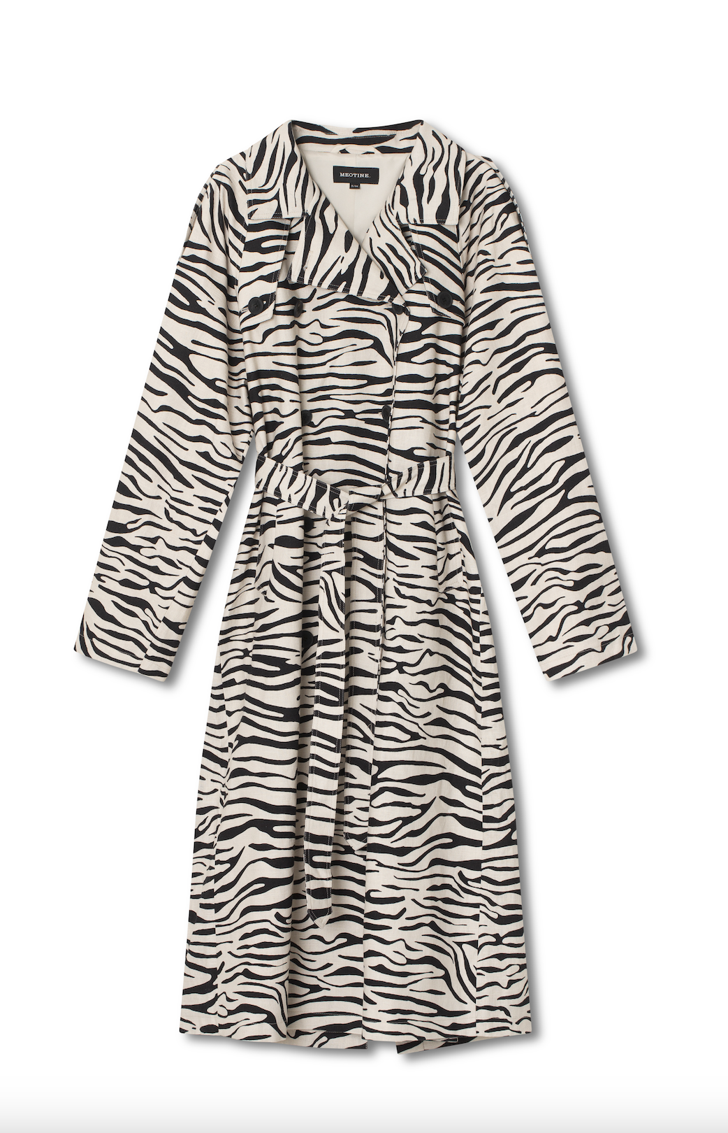 Kira Linen Coat Zebra Yttertøy